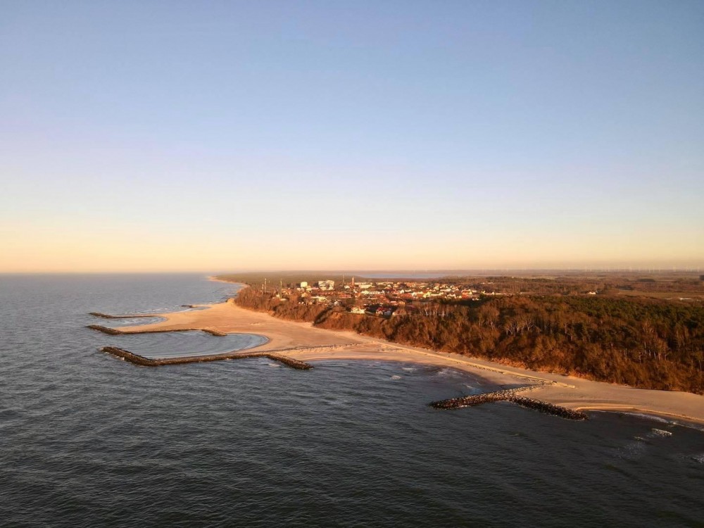 Plaża Dubaj Jarosławiec z lotu ptaka